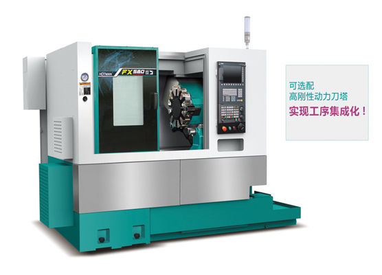 อุตสาหกรรมแม่นยํา CNC Lathe FX580 6000rpm วัสดุเหล็ก 2 แกน